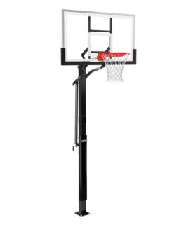 Spalding 60″ Glass Screw Jack In-Ground Basketball Hoop