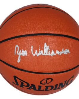 Zion Williamson Signed Spalding Indoor / Outdoor Basketball