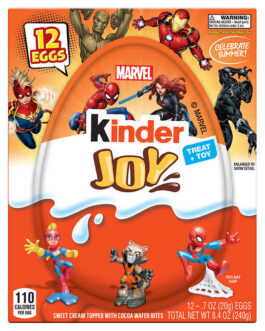 Kinder Joy Marvel Treat + Toy, 0.7 oz, 12-count