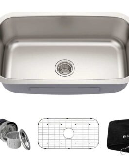 KRAUS Undermount Single Bowl Stainless Steel Kitchen Sink