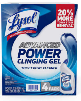 Lysol Advanced Toilet Bowl Cleaner, 32 fl oz, 4-count
